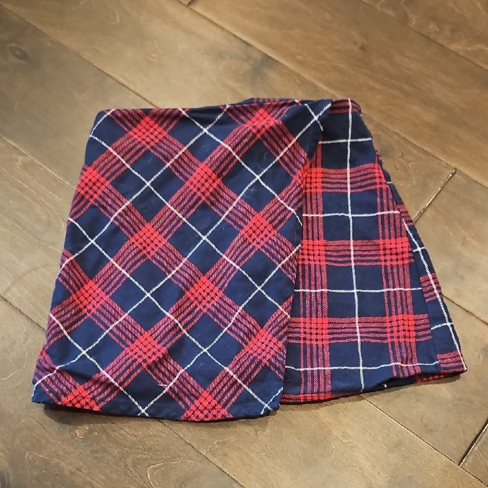 Plaid Red and Blue Girls's Skirt
